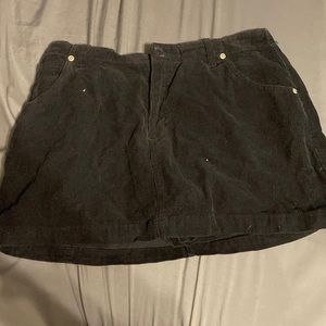 Black corduroy skirt